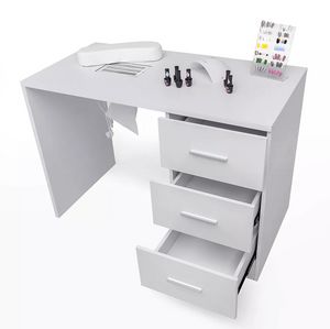Manicure and nail reconstruction table with aspirator and drawers Floral TU217BIA, Table for nail reconstruction