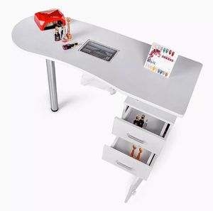 Manicure and nail reconstruction table with vacuum cleaner and drawers Adeam TU212BIA, Manicure table with vacuum cleaner