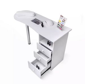 Manicure table with vacuum and drawers Leopard TU206BIA, Manicure table with vacuum cleaner