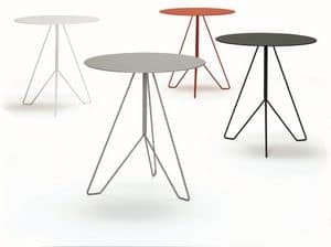 Marocchino, Fireproof table, with round top, suitable for bar and outdoors