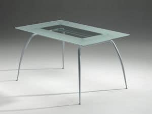 Primera table, Table with glass top, modern, residential