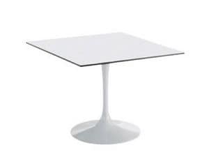 Saturno, Square dining table, for restaurant and snack bar