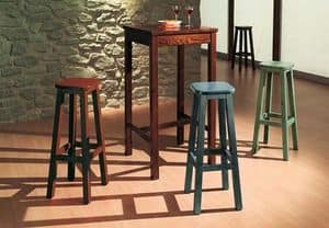 T/060, Rustic wooden high table for bars, cottages, pubs