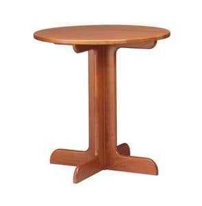TV02, Table of beech wood in rustic style, for circles