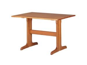 TV03, Rectangular table in solid beech, for restaurants