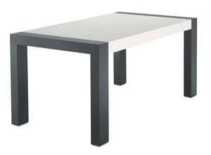 TM06, Extendable table in ash, bicolor lacquered