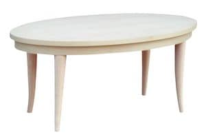 TA19, Classic oval table in beech, veneered top