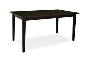 TB04, Wooden table in lacquered colors, for contract and domestic use
