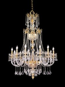 Art. 580/12, Chandelier with hanging crystals