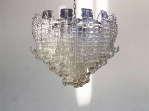 FELCI, D�co chandelier, in transparent crystal