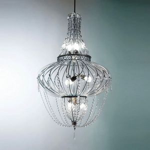 Principe Ss260-120, Chandelier with crystal pendants