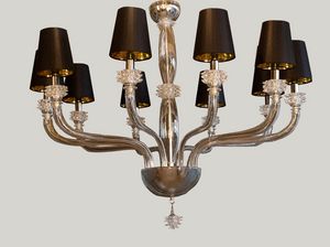 SHAPES, Handcrafted chandelier, with a contemporary design