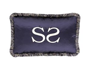 Cushion LOGO SPZ, Rectangular cushion with fringes