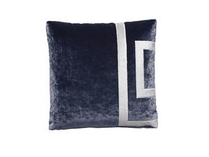 Vertigo cushion, Velvet cushion with minimalist geometric patterns