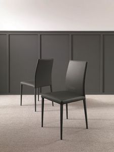 Dandy, Design chair in leather or eco-leather