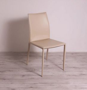 Erica, Metal chair covered in leather