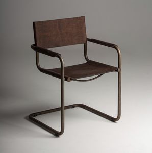 Meccanica sedia con braccioli, Chair with armrests, with cantilever base