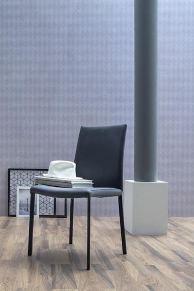 NAVARRA, Upholstered chair, available in leather or imitation leather