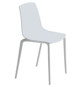 Alhambra TP, Chair with metal structure, technopolymer shell
