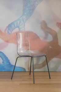 PANAMA SE1A5, Chair with seat in transparent polycarbonate