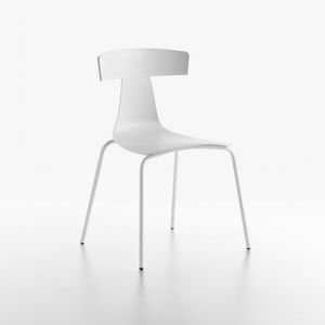 Remo plastic mod. 1417-20, Stackable chair, in metal and polypropylene