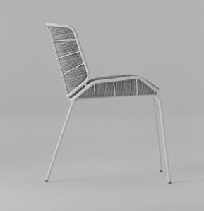 ART. 0082-MET SKIN, Padded chair, for indoor and outdoor