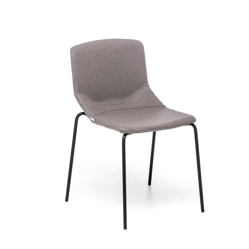Formula Slim 4L, Chair with upholstered seat, for contract use and residential