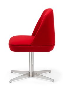 Noemi 2, Upholstered chair with spokes base