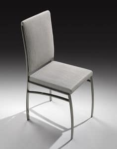 Soft, Chair with steel structure, ideal for contract use