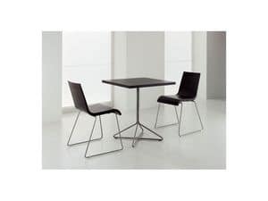 LUXIA, Stackable chair in wood, for restaurants and kitchens