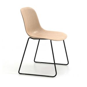 Mni Wood SL, Chair with sled base