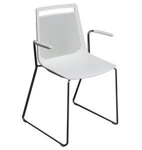 Akami SS, Technopolymer chair with sled base