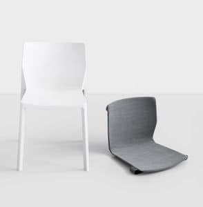 LP Padded, Chair in polypropylene and glass fiber, injection molded