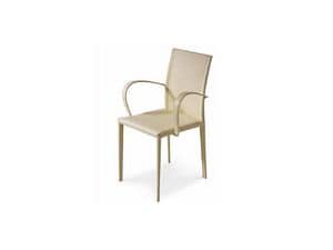 Prix PB, Linear metal chair for contract and residential use