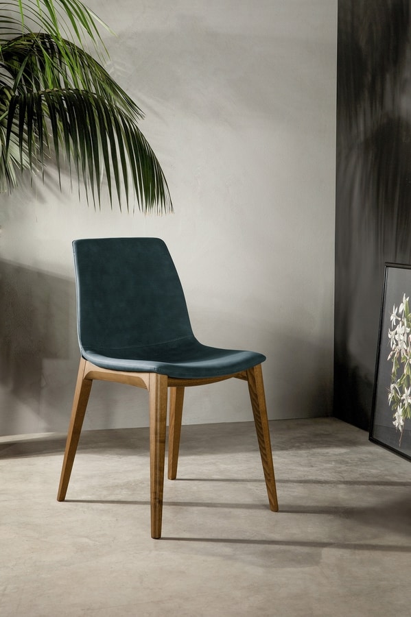 ARALIA, Chair with soft and elegant lines