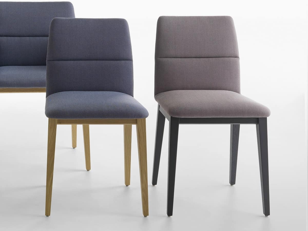 Aura R/4W, Upholstered chair without armrests