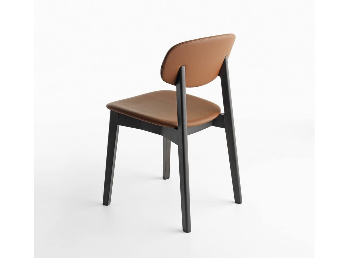 Lene R/FU, Padded chair made of wood