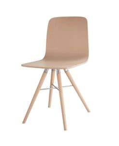 Area 8511-8513, Chair on a central base made in beech