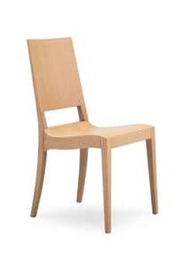 BETTY L, Design chair in beech, different versions, for Kitchen