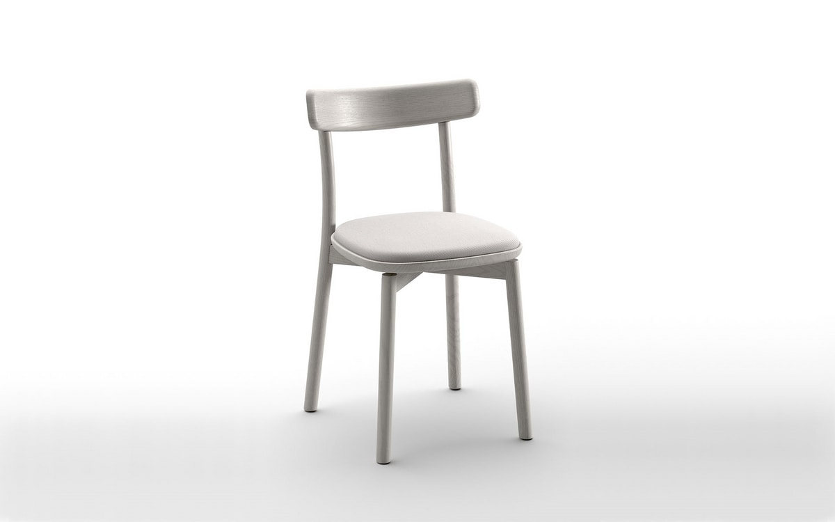 Fondina, Wooden chair with magnetic removable cushion