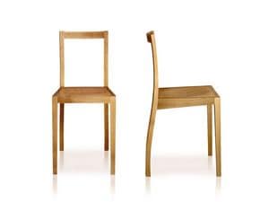 Franz, Chair with wooden structure Waiting room