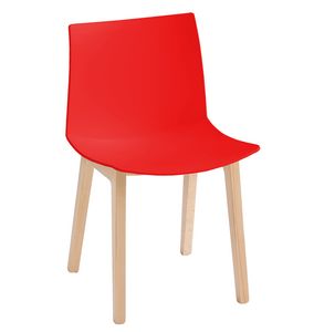 Kanvas 2 BL, Chair in beech wood with large seat