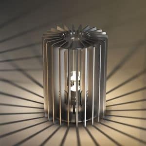 CILINDRO - ALU20, Lantern made of aluminum for tables