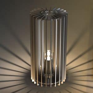 CILINDRO - ALU30, Lantern made of aluminum for tables