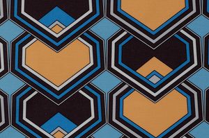 Obi/Cuore, Geometric fabric, between ethnic style and contemporary design