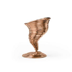 Tornado, Spiral vase in brass