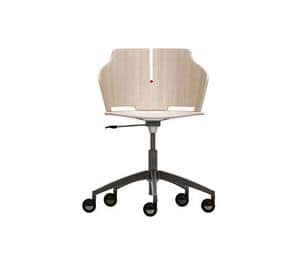 PRIMA PR10, Comfortable chair with wheels, for office