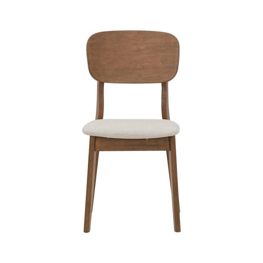 2961, Wooden chair with upholstered seat