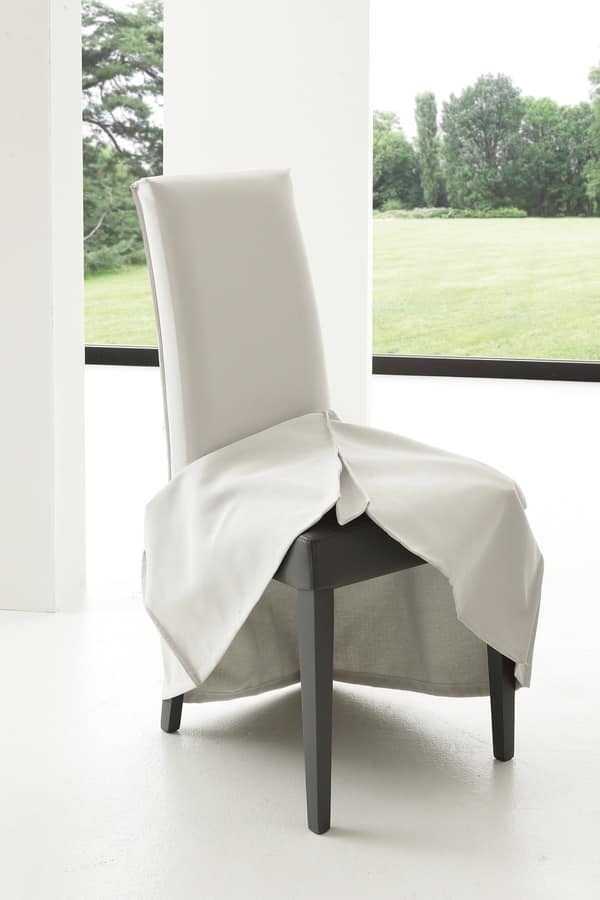 Art. 122 Vertigo Slim, Chair upholstered in leather, wooden legs in matching finish