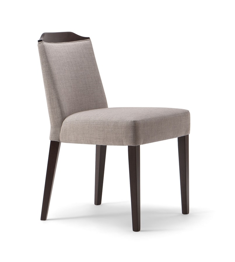 BOSTON SIDE CHAIR 010 S, Upholstered chair with a refined design